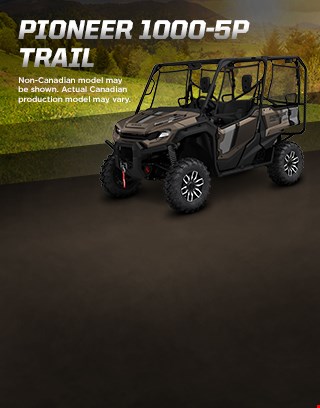 Pioneer 5P Trail. Adventures anywhere